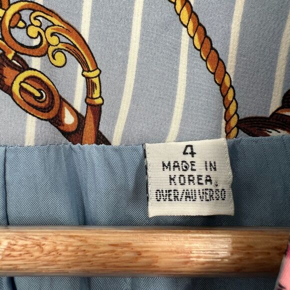 VTG 80s 90s Baroque Equestrian Vest Sz 4 Pearl Button Maximalist Statement Artsy - Picture 2 of 7